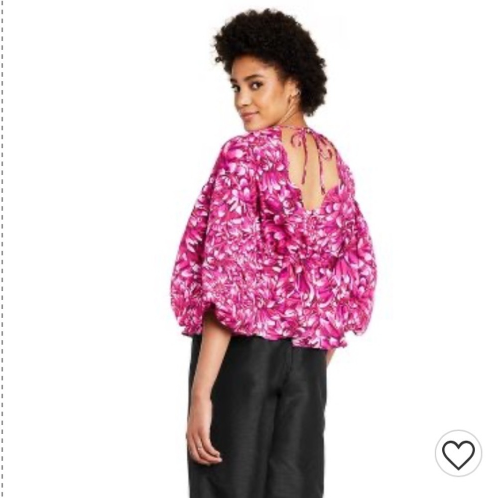 Mum Floral Scallop Back Blouse - Kika Vargas x Target Pink - Picture 4 of 13